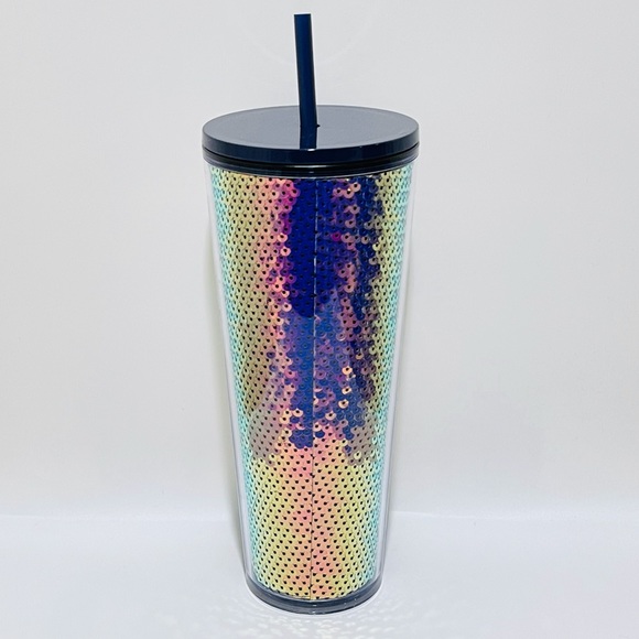 Starbucks Dining Starbucks Dark Sequin Tumbler Iridescent Holiday